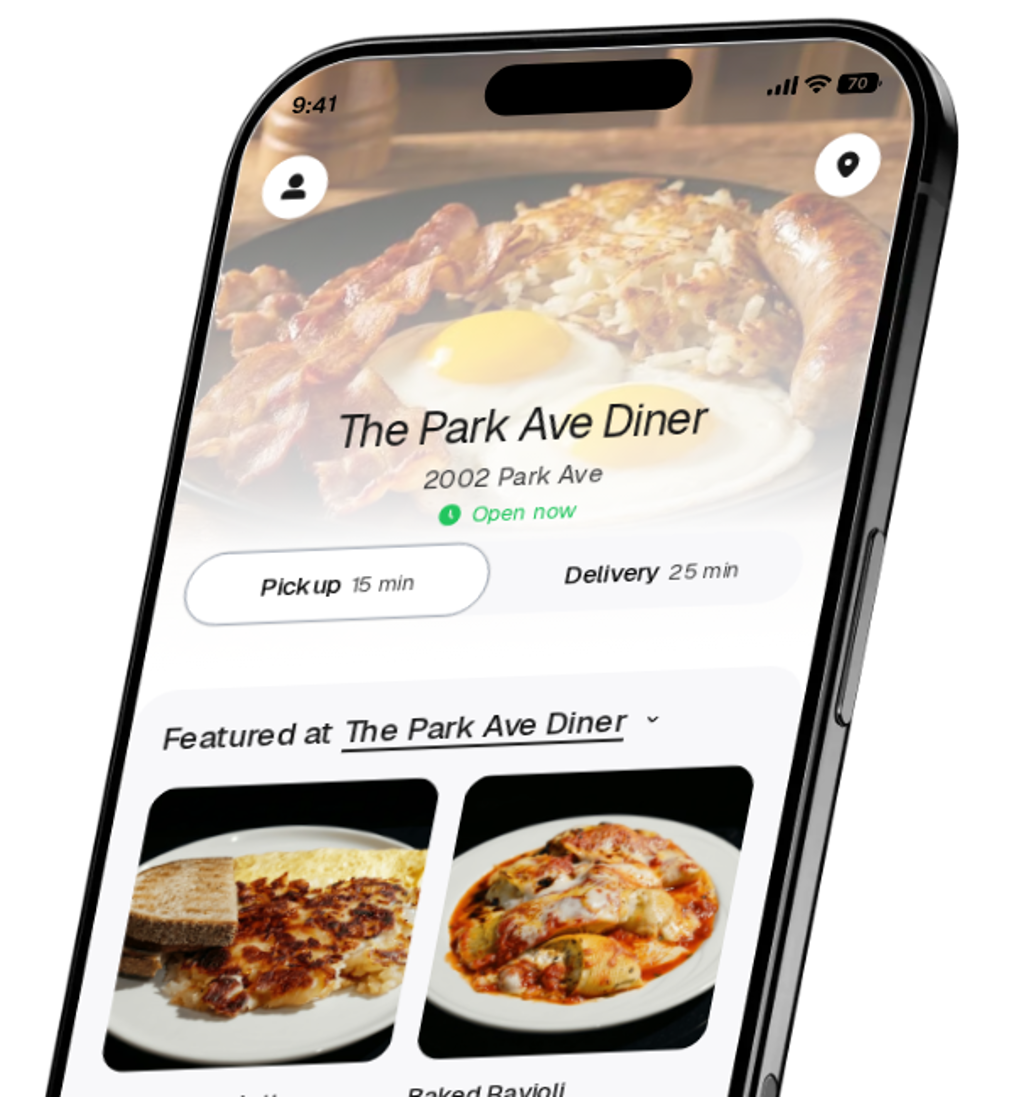 The Park Ave Diner app preview