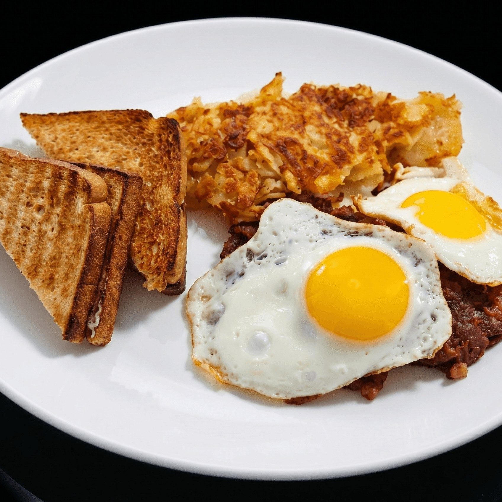 Corned Beef Hash & Two Eggs.